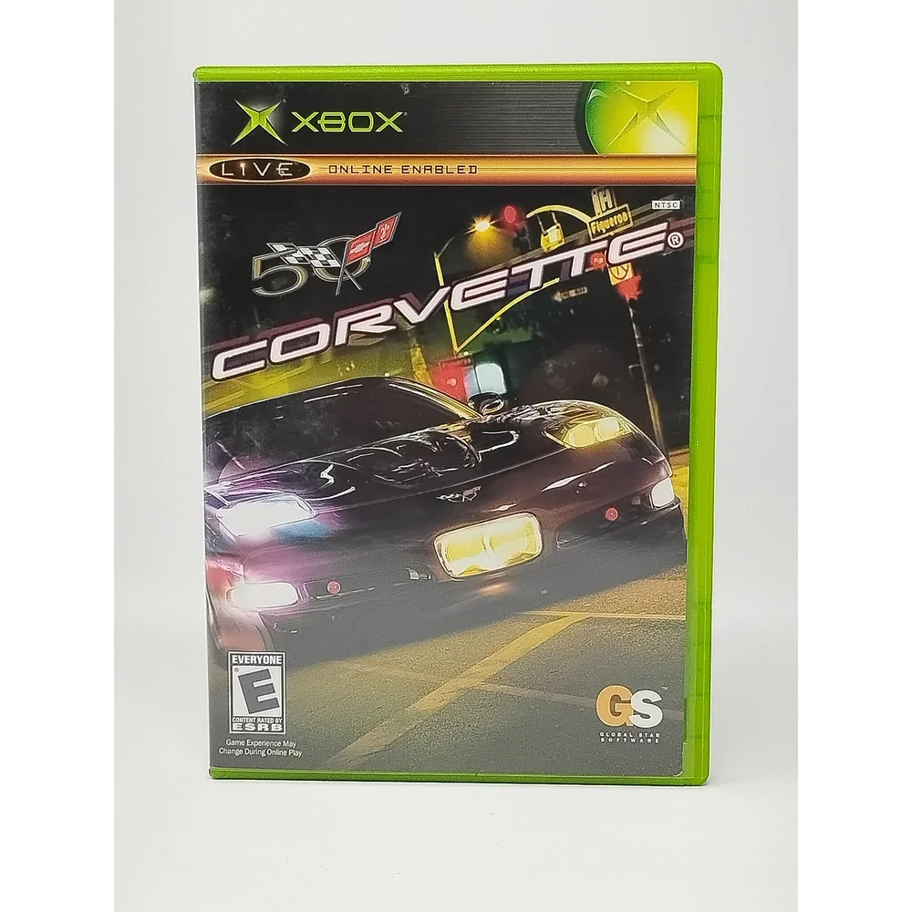 Corvette 50th Anniversary Xbox Game Chevrolet Sports Car Sim 1953-2003 Racing